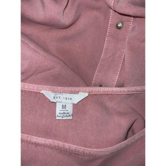 Women's Sz Medium Cato C Est 1946 Blouse Pink Rayon 3/4 Sleeves Rear Buttons Top - Picture 4 of 6